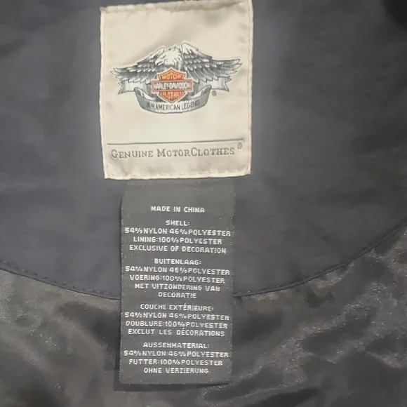 Harley-Davidson Black and Yellow Graphic Bomber Jacket - Picture 9 of 16